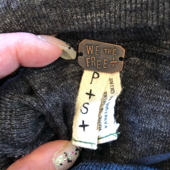 🌈 6/$60, Free People Turtleneck Top, Splitback, Small - Picture 2 of 5